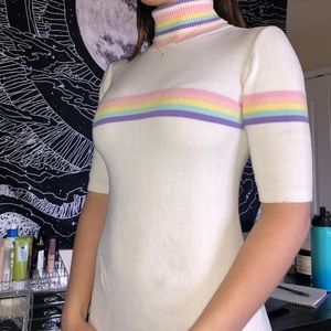 UNIF pastel turtleneck dress